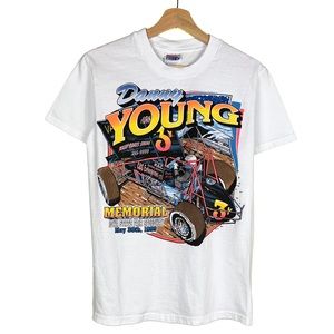 Vintage Mens 90s Danny Young Racing Shirt!